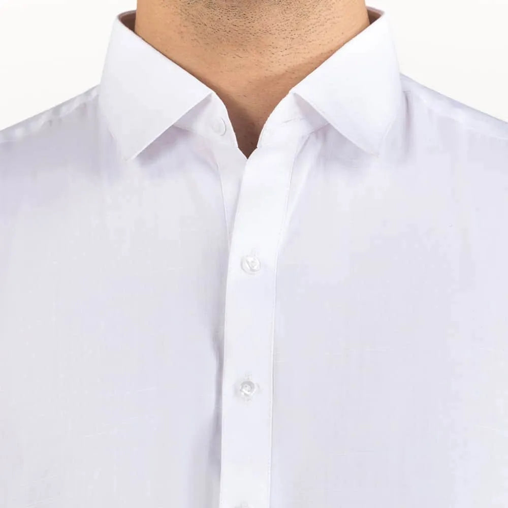 White Wash & Wear Stitched Fabric