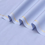 Urban Light Blue Cotton Unstitched Fabric