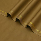 Urban Brown Cotton Unstitched Fabric