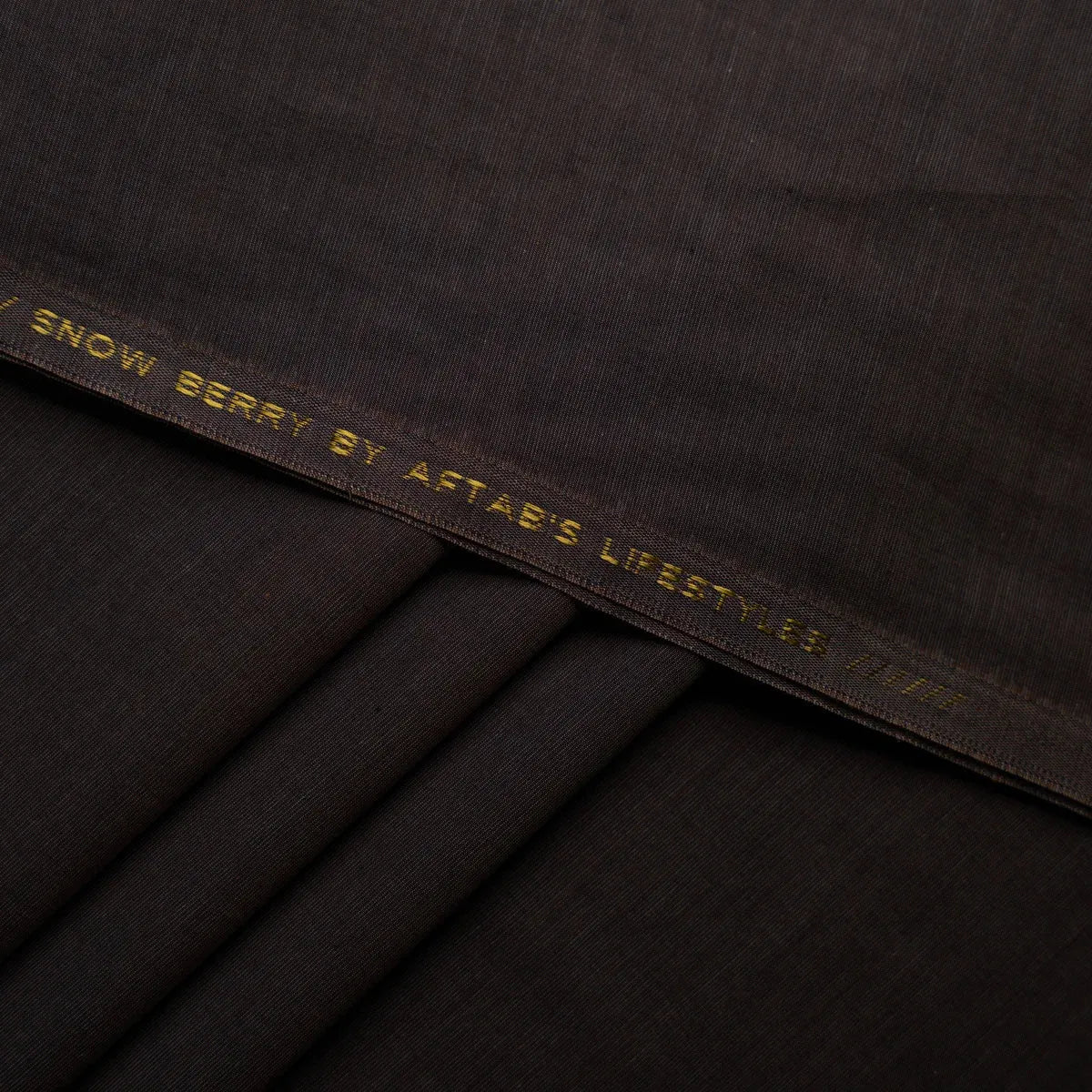 Brown Grey Cotton Unstitched Fabric