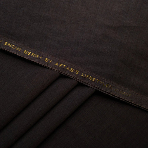 Brown Grey Cotton Unstitched Fabric