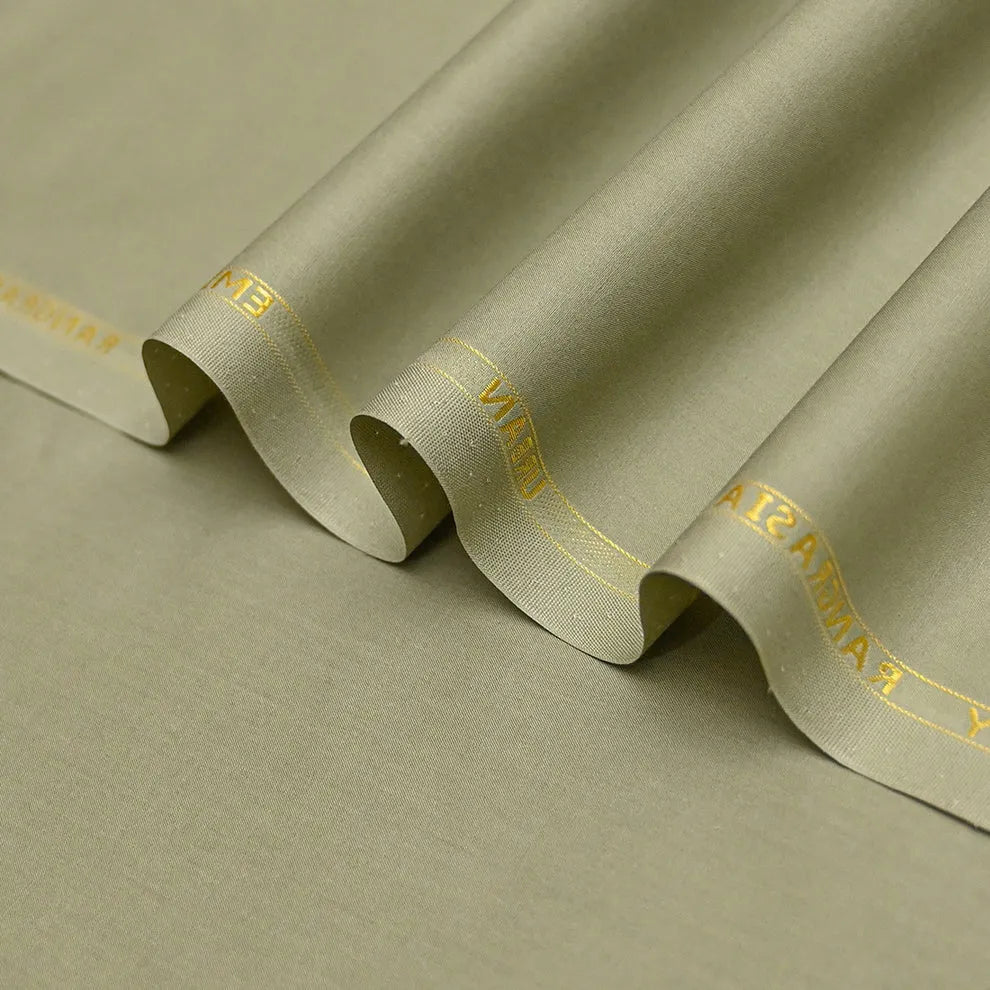Urban Green Cotton Unstitched Fabric