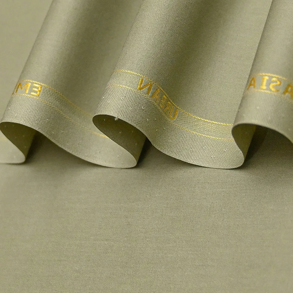 Urban Green Cotton Unstitched Fabric