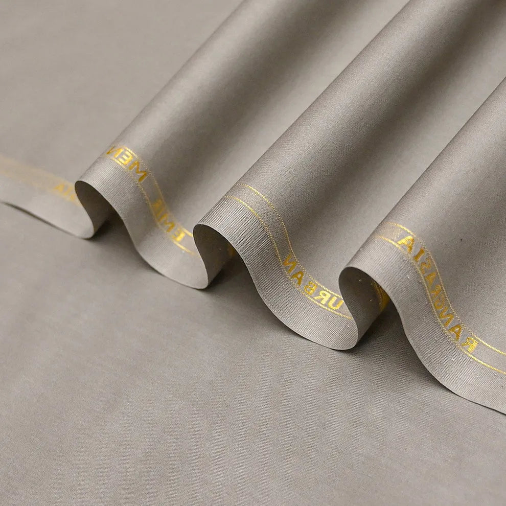 Urban Light Grey Cotton Unstitched Fabric