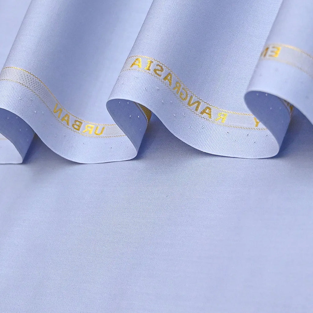 Urban Light Blue Cotton Unstitched Fabric