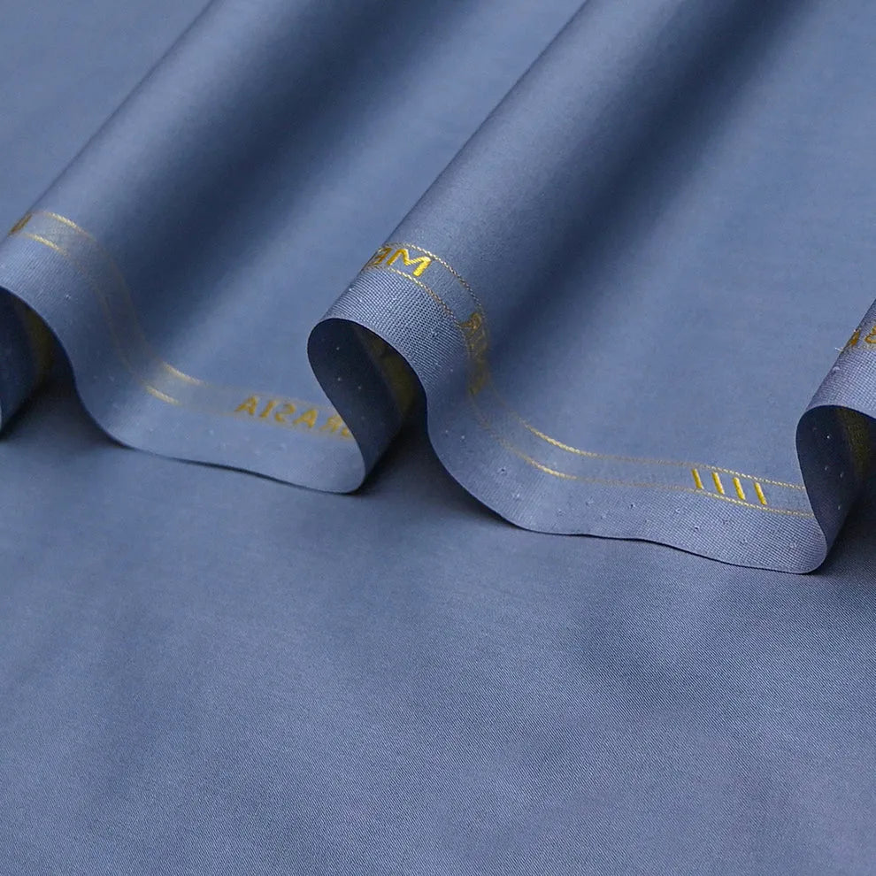 Urban Moon Light Blue Cotton Unstitched Fabric