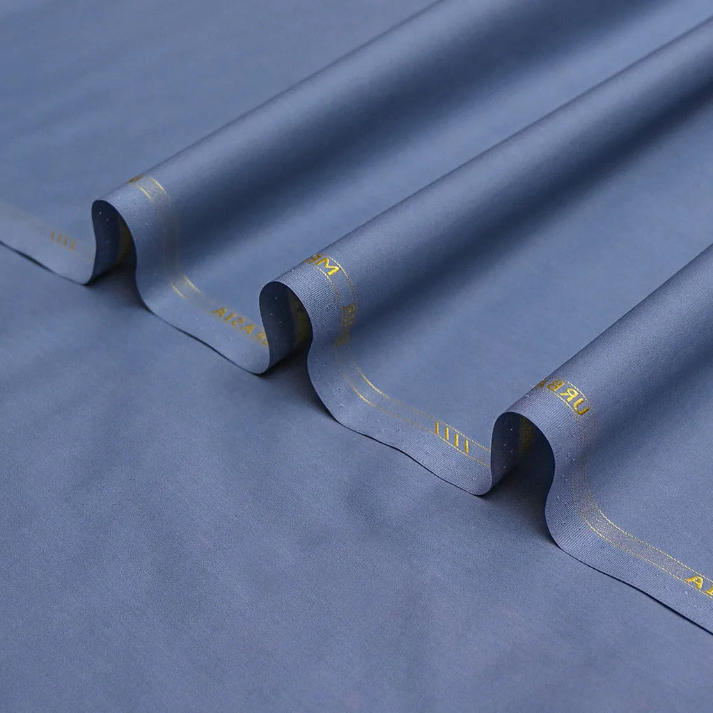 Urban Moon Light Blue Cotton Unstitched Fabric