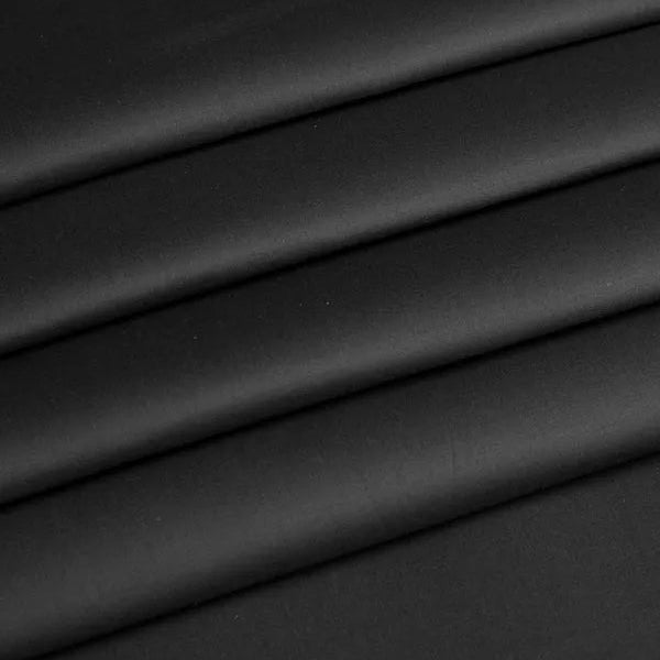 Black Unstitched Latha Fabric