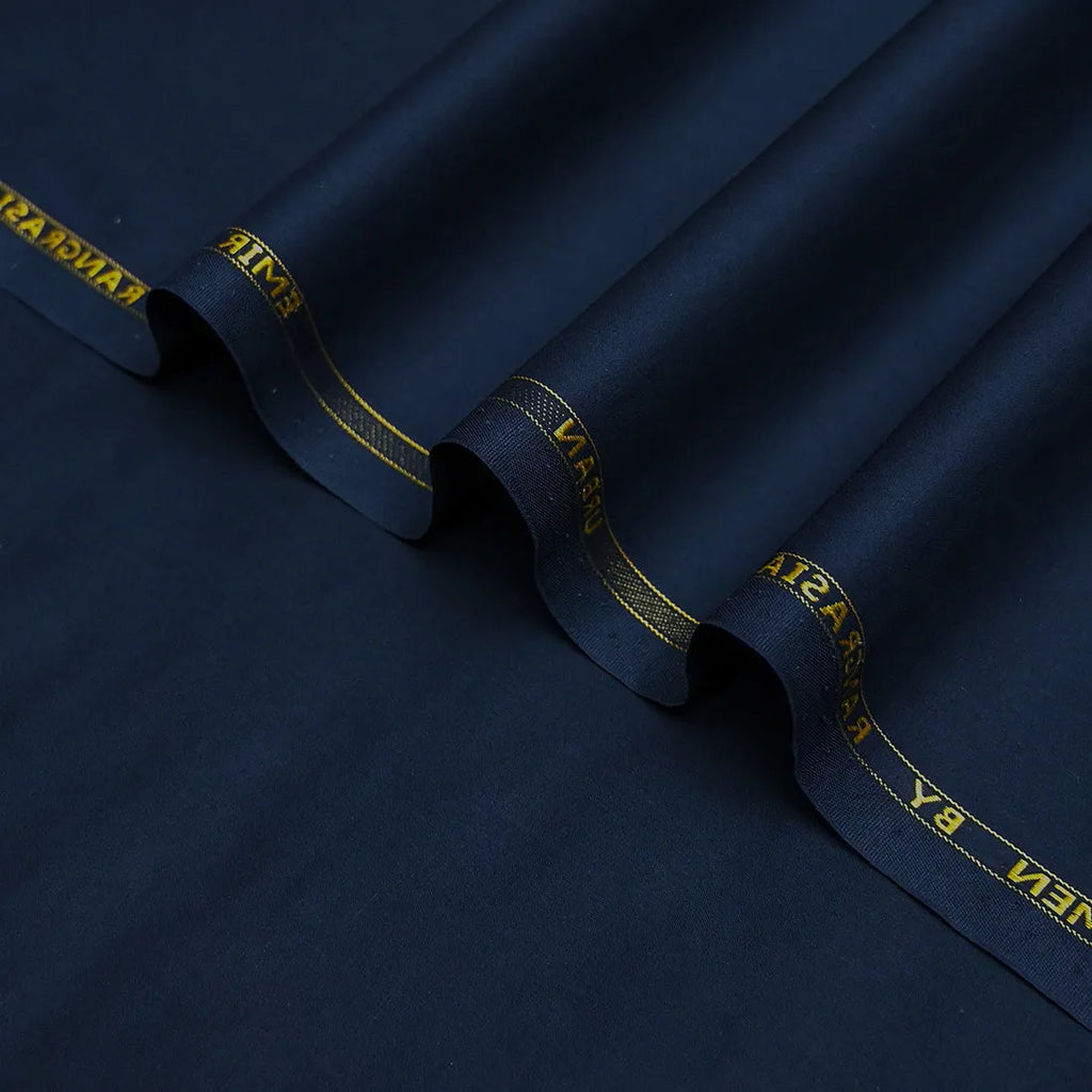 Urban Navy Blue Cotton Unstitched Fabric