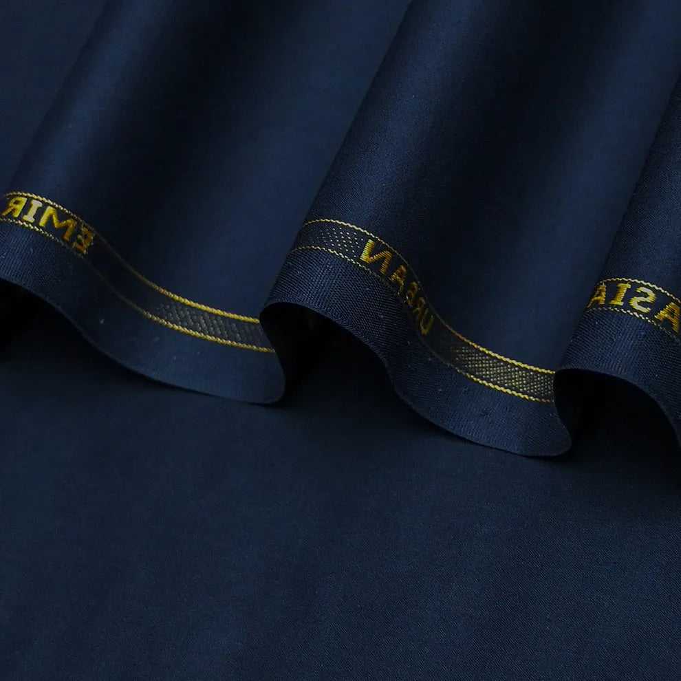 Urban Navy Blue Cotton Unstitched Fabric