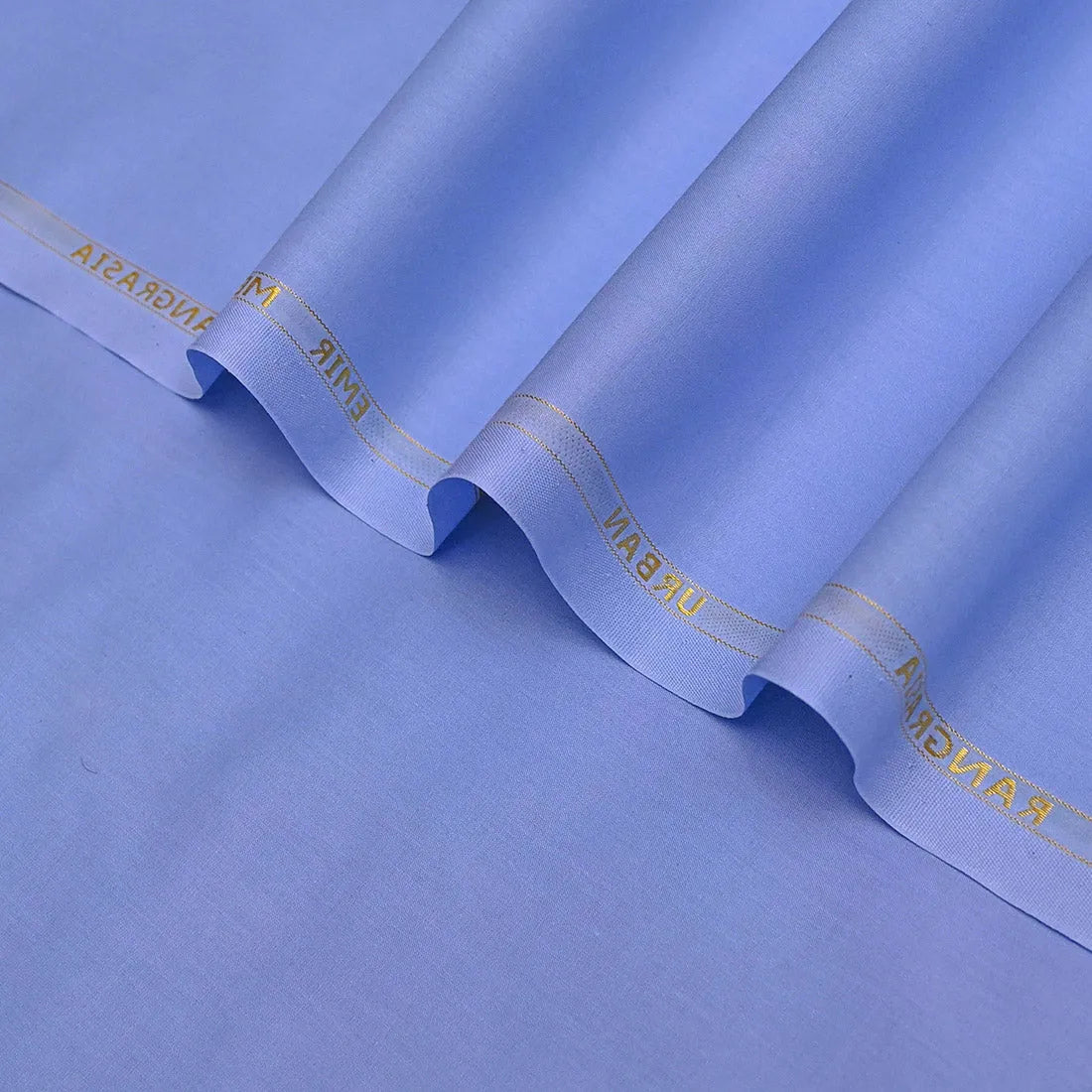 Urban Sky Blue Cotton Unstitched Fabric