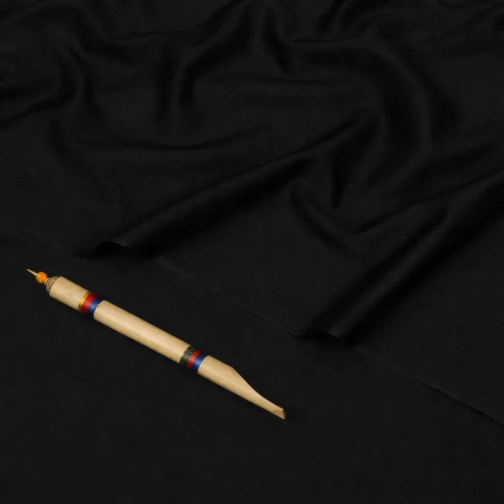Jet Black Boski Unstitched Fabric