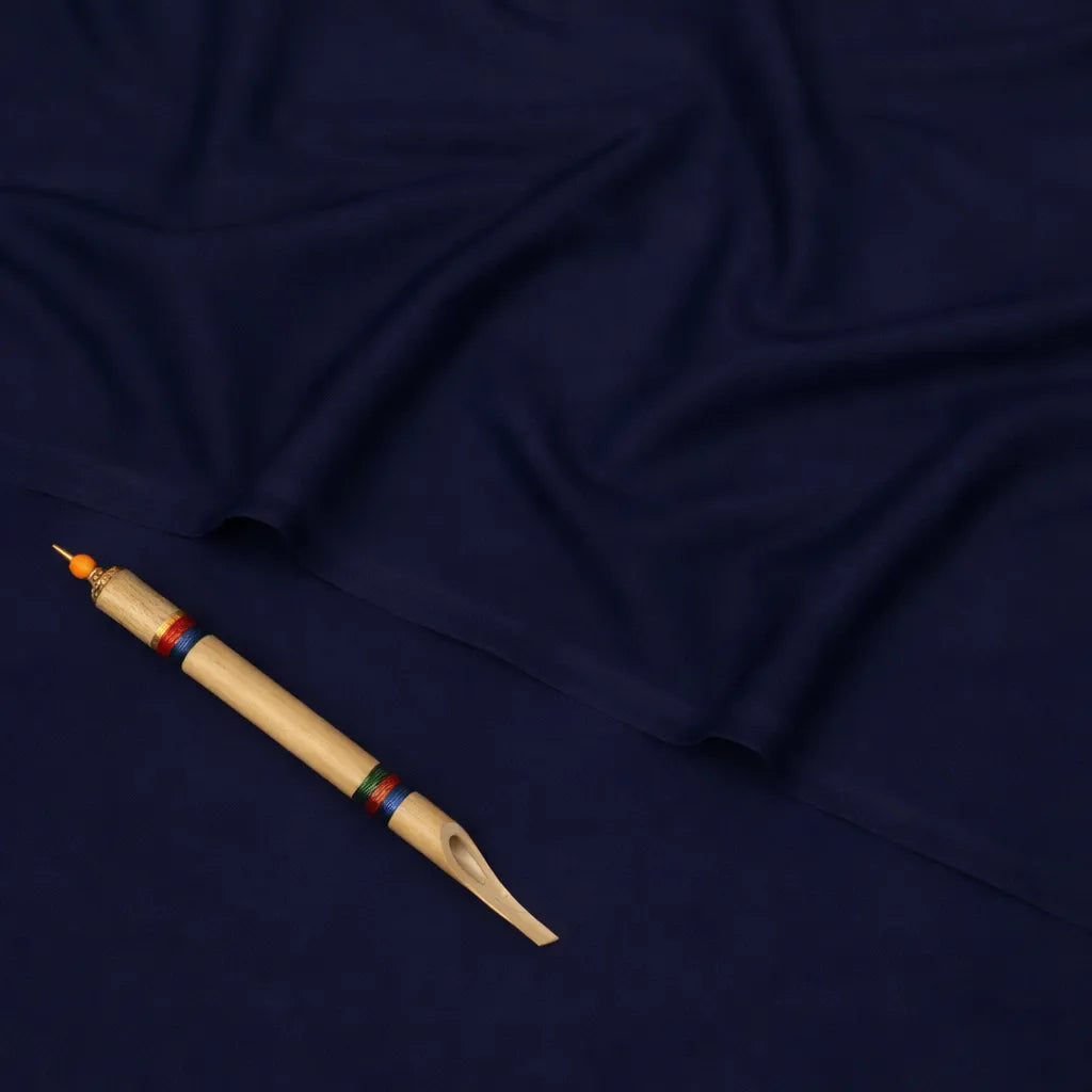 Navy Blue Boski Unstitched Fabric