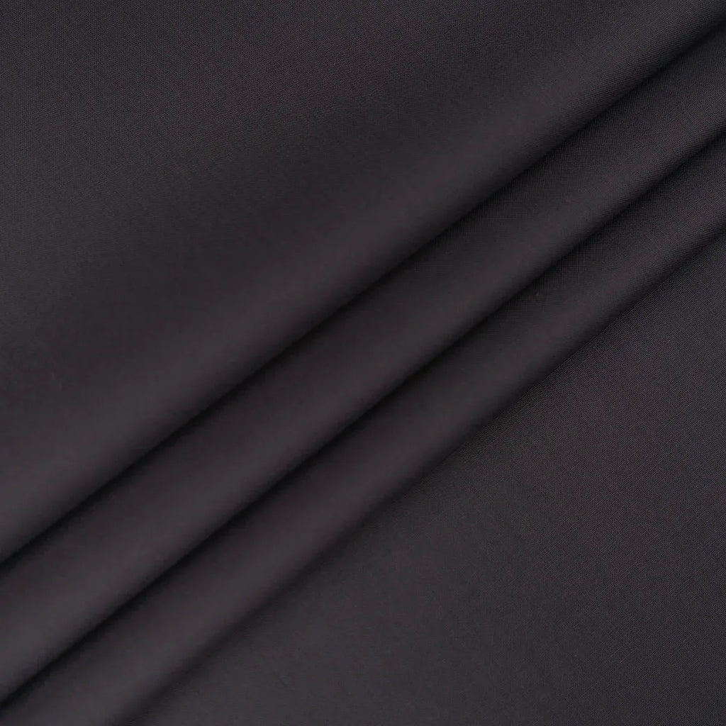 Charcoal Black Wash & Wear Unstitched Fabric