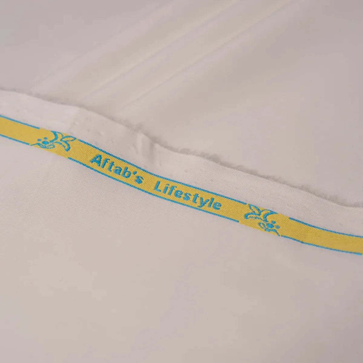 Off White Wash & Wear Unstitched Fabric