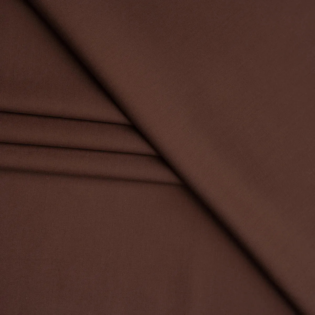 Deep Brown Wash & Wear Unstitched Fabric