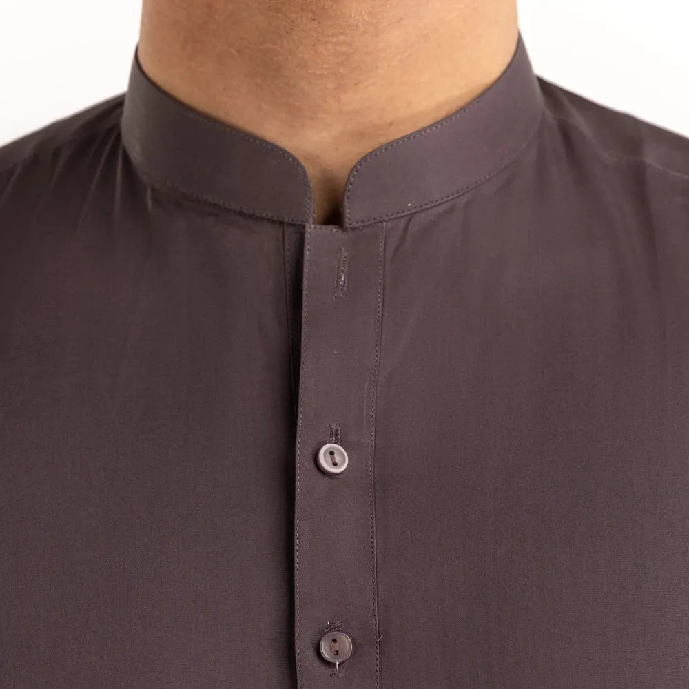 Dark Purple Cotton Stitched Fabric