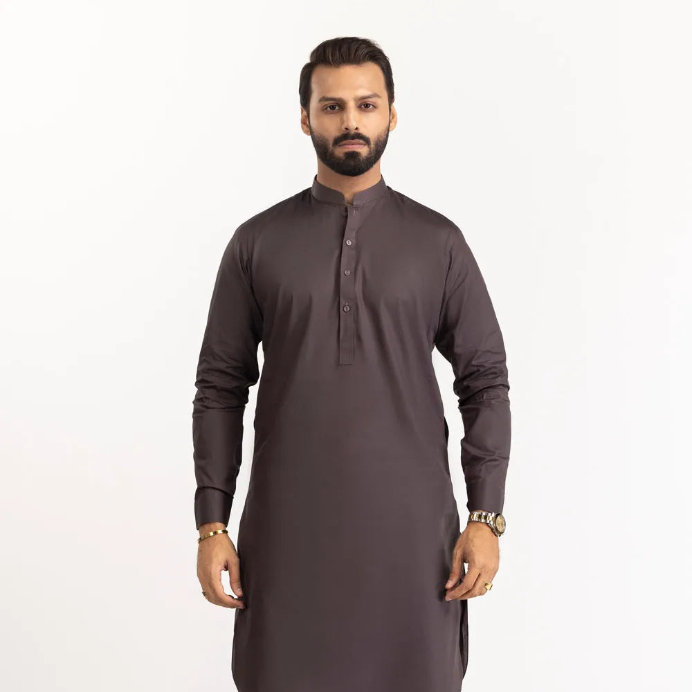 Dark Purple Cotton Stitched Fabric