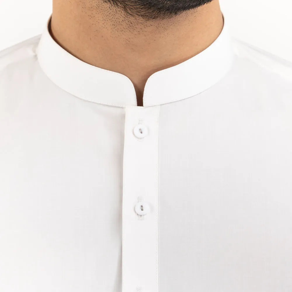 Off-White Wash & Wear Stitched Fabric